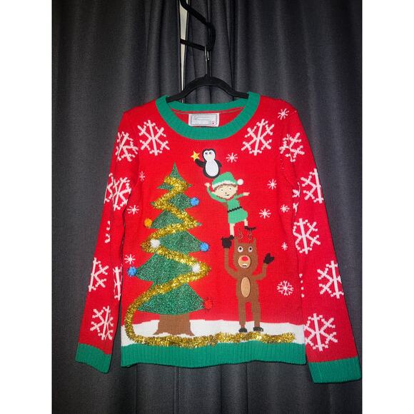 Ugly Christmas Sweater Xmas Size Medium - Picture 1 of 3